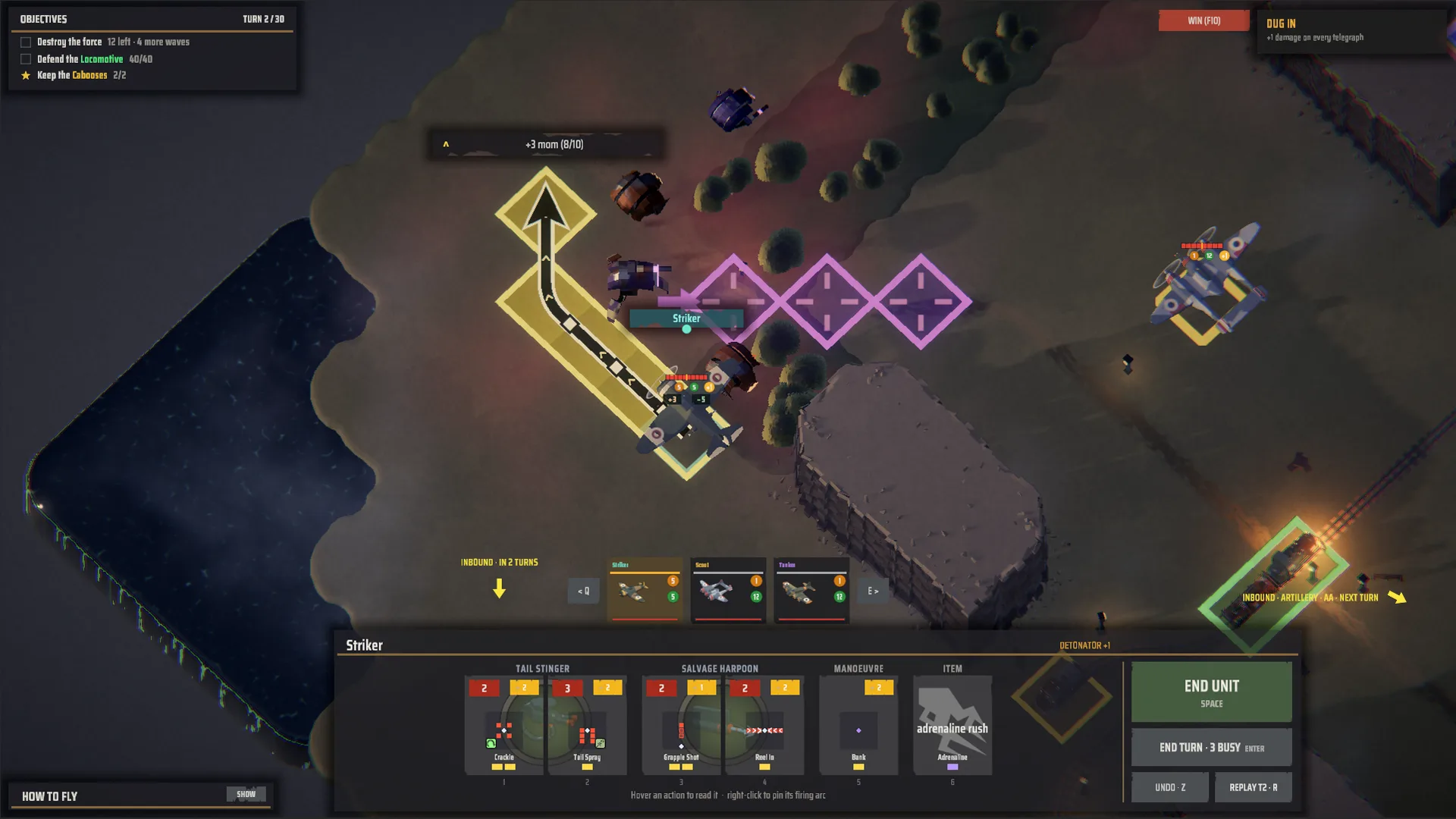 ROLL IN - plotting a flight path that builds momentum
